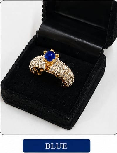 Elegant Crystal Halo Ring for Women Party Wear Jewelry