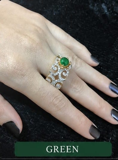 Luxury Zircon Statement Ring for Women Elegant Fashion Jewelry
