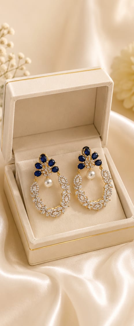 Exquisite Statement Gemstone Earrings for Wedding & Party Wear